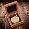 High Polish Gold Keepsake Compass